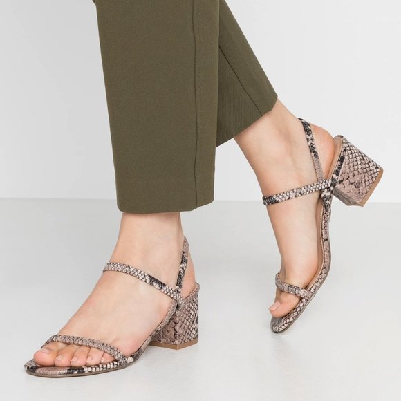 Steve Madden | Shoes | Steve Madden Inessa Blush Snake Print Heeled Sandals  | Poshmark